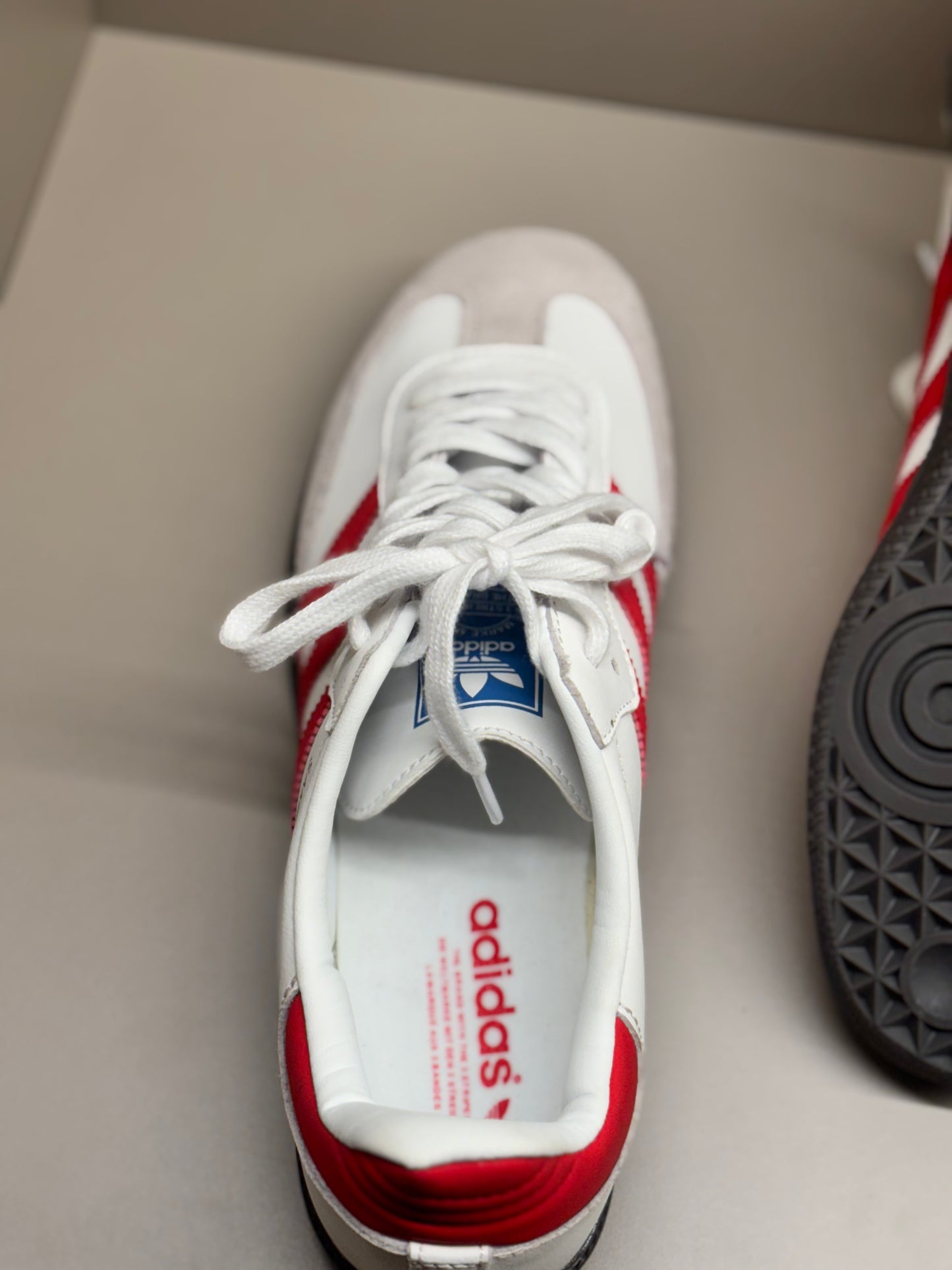 Adidas Samba white red